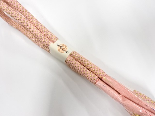 未使用品　正絹　手組帯締め
